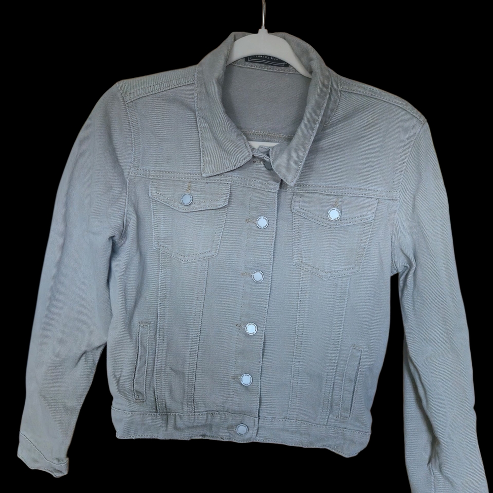 Women's Light Gray Denim Jacket